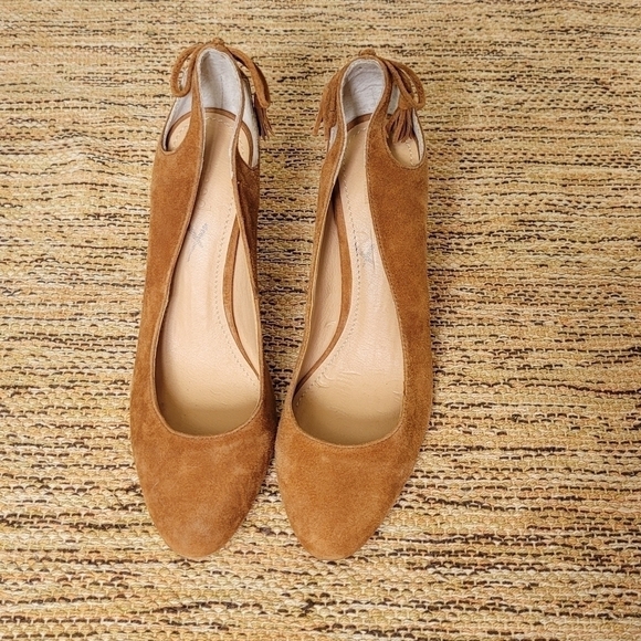 SEED Heritage Suede Pumps with Tie Back - Picture 11 of 11